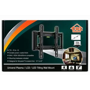 Cdl Universal Plasma/LCD/LED Tilting TV Wall Mount - Black