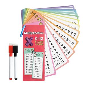 Educational Maths Table Flashcards for Kids, Self Check Classroom Home Learning Aids, Elementary School Teacher Teaching