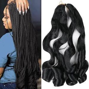 Union Three French Curly Braiding Hair Bundle 100% Human-24 inches
