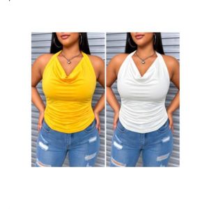 Top (2pc) of cowled necktop with ruching along the sides 