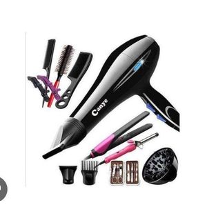 AD Multifunction Handheld Dryer with Hair Acessories - Black