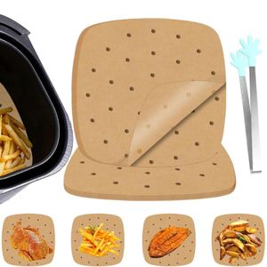 Air Fryer Parchment Paper Liners, 100PCS Perforated Air Fryer Liners