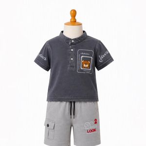 Kids' 2-Piece T-Shirt & Cargo Shorts Outfit – Casual Summer Clothing Set