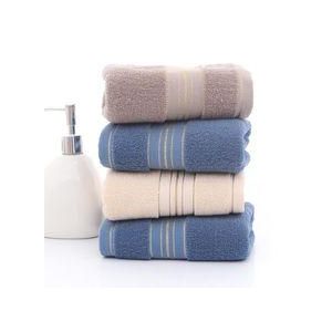 4PCS Thick, Soft, and Absorbent Gold Thread Jacquard Cotton Face Towel