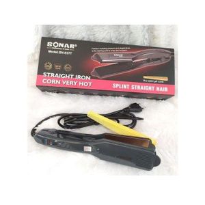 High Quality Durable Hair Straightener Waterproof - 100W Black + Free Comb