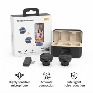 Wireless Microphone for Content Creators - SX21 Lavalier Lapel Mic for Phone, PC & iPhone Recording