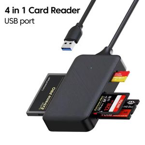 4 in 1 USB Card Reader SD/TF/CF/MS Smart Memory Card Reader for PC Laptop