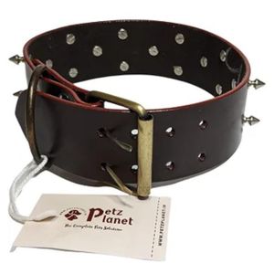 AD Pet Spiky Adjustable Collar for Medium to Large Pets - Multicolour