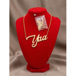 Elegant  Gold-Plated Script Name Jewelry Set.