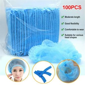 Disposable Hair Net- Blue - 100pcs 
