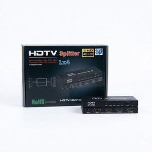 HEAVY DUTY 1x4 HDTV Splitter - STOP Swapping Cables and Display 4 Screens at Once in FULL 4K