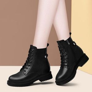 Women Chunky Boots Fashion Pocket Platform Boots Women Ankle Boots