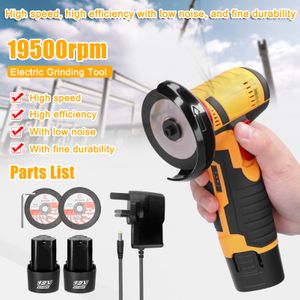 12V 19500rpm Electric Grinding Tool Multifunctional Angle Grinders Handheld Cutter