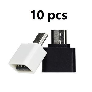 Mini USB OTG Adapter - 10Pcs Black/White