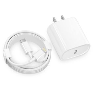 Two Pin Fast Charger Head 20W & Type C Cord For Iphones