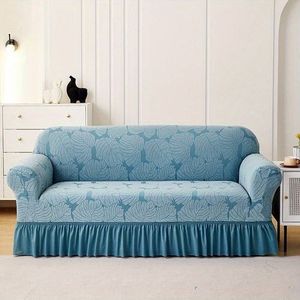 1/2/3/4 Seat Elastic Sofa Cover, Furniture Protective Cover - Blue