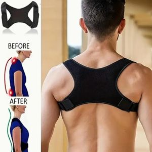 Other 1pc Ergonomic Posture Support Belt - Breathable, Adjustable Back Brace for Men & Women, Polyester Fabric, Hand Washable, Ideal for Sports and Daily Comfort, Sports Support Gear  Adjustable Strap