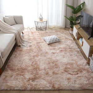 High Density Luxurious Fluffy Area Carpet - 160cm x 230cm - Beige/Cream