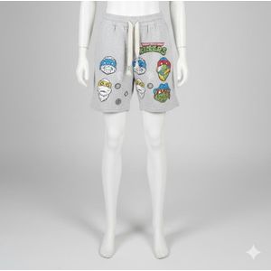 Teenage Mutant Ninja Turtles (TMNT) character-print shorts (Grey0