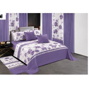 Collection Store 13-Piece King-Size Floral Bedding Set Collection - Lightweight Flat/Fitting Sheet Pillow Case Cushion Cover Bedroom Duvet Sheets - Easy Hand Wash Fabric Wash-13pcs