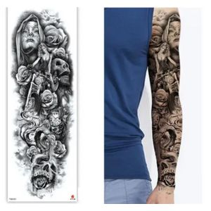 AD Classic Full Arm Temporary Tattoo  - Multicolour