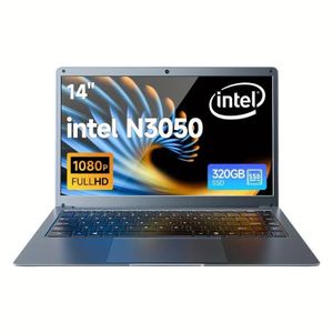 Ned 14-inch New Laptop N3350, 6GB+320GB 5000mAh Battery Capacity HD Webcam Office Entertainment Study Online Class Video Conferencing Free Keyboard Cover, Mouse Pad, Wired Mouse-Grey