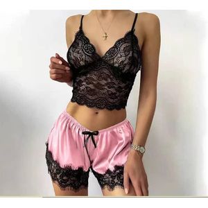 Bedtime tempting sleepwear -Pink