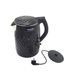 Sonifer Stainless Steel Inner Laying Electric Kettle - 1.8 Litre - Black