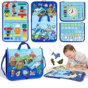 Children's Felt Busy Board, Montessori Educational Learning Board Toy, Preschool Activity Board