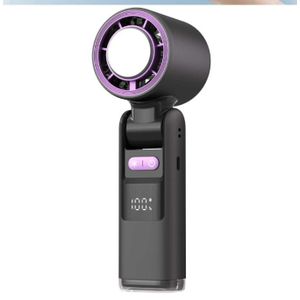 AD  Classic Handheld USB Rechargeable Air Condition Fan - Multicolour 