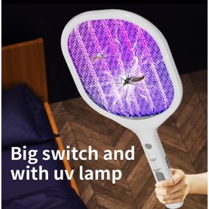 AD Rechargeable Mosquito Killer Swatter Lamp - Black