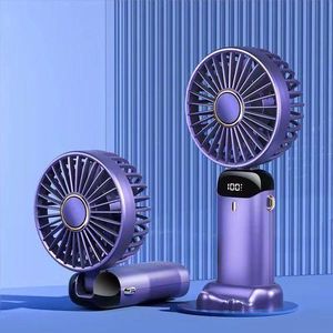 Portable Handheld Fan Rechargeable with LED Display Phone stand