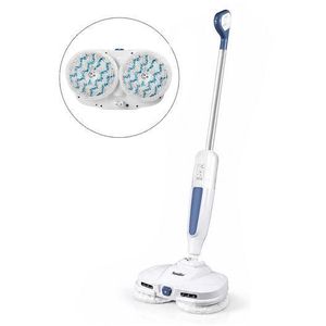 2200mAh Battery Electric Spray Mop - 25W Cordless Floor Cleaner with 450ml Water Tank & LED Light