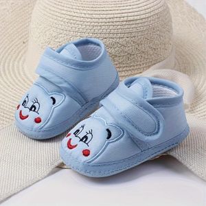ShebSheb Baby First Walking Shoes, Cotton Soft Sole Toddler Shoes with Hook and Loop