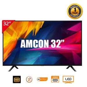 Amcon 32" Digital Satellite Television - Double Glass - Black