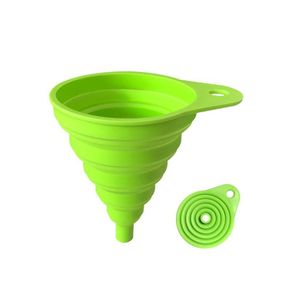 ShebSheb Funnels for Kitchen Use, Food Grade Silicone Collapsible Kitchen Funnel
