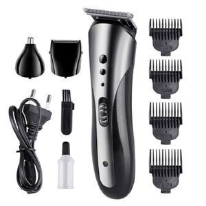 Men's Rechargeable Electric Grooming Kit, Hair Clipper, Beard S-haver & Nose Trimmer