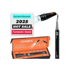 Telescopic Magnetic Pickup Tool Flashlight