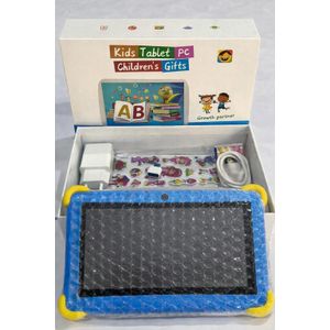 Blue Kids Tablet PC – Educational Android Tablet with Protective Case for Children