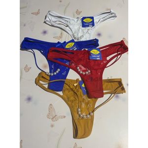 4 pieces Of Ladies Lovely Bead Panties
