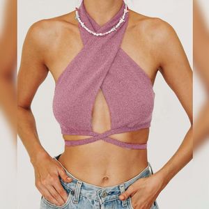 Details of (Pink)Women Crop Top Strapless Elastic Boob Bandeau Tube Tops Bra  Summer Solid colour tank top Vest Lingerie Breast Wrap Tops топ XXA