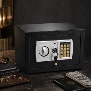 Super large All-Steel Electronic Safe With Keypad And Key for Home & Office Use-Black