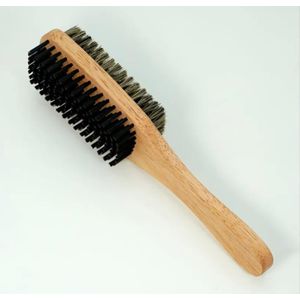 1pcs High Quality Double-Sided Beard & Hair Styling Soft Brush For Salon/Barbering Shop/Home– Wooden Grooming Brush for Men & Women