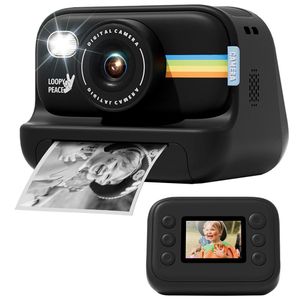2.0-Inch LED Flash 1080P HD Recording Photo Printing Camera With 3-Rolls Paper - 32G