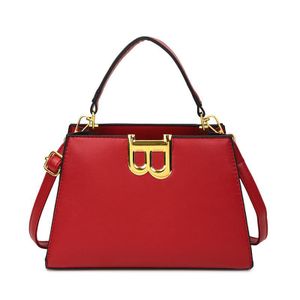 Women’s Structured Top Handle Handbag with Detachable Strap – Brown