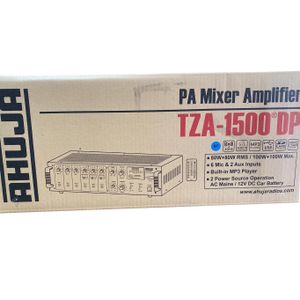 Ahuja TZA-1500DP 160W Dual Zone PA Mixer Amplifier with Bluetooth, USB, SD & Remote Control