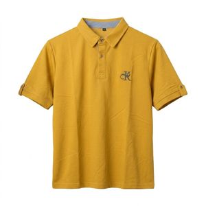 Men's 3 MOVE Embroidered Short-Sleeve Polo Shirt - Yellow