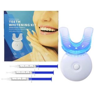  Teeth Whitening Kit – U-Shape Whitening Mouthpiece with 4 Whitening Syringes - Blue