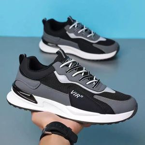 AIDAILU Sports Shoes for Men Breathable Male's Sneakers Casual Running Outdoor - Black