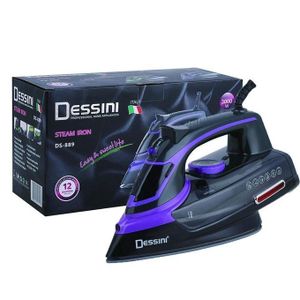 Dessini Quality  3000W - Professional Nonstick Steam Iron - Violet/Black